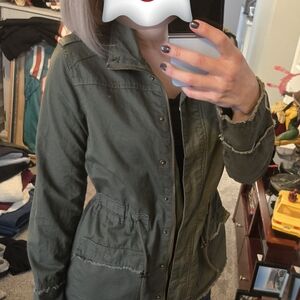Charlotte Russe Olive Utility Jacket